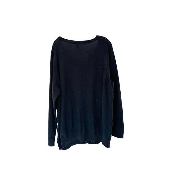 Disney Women's Plus Black Red Sequin Minnie Crew Neck Cable Knit Sweater Size 3X - Picture 7 of 10